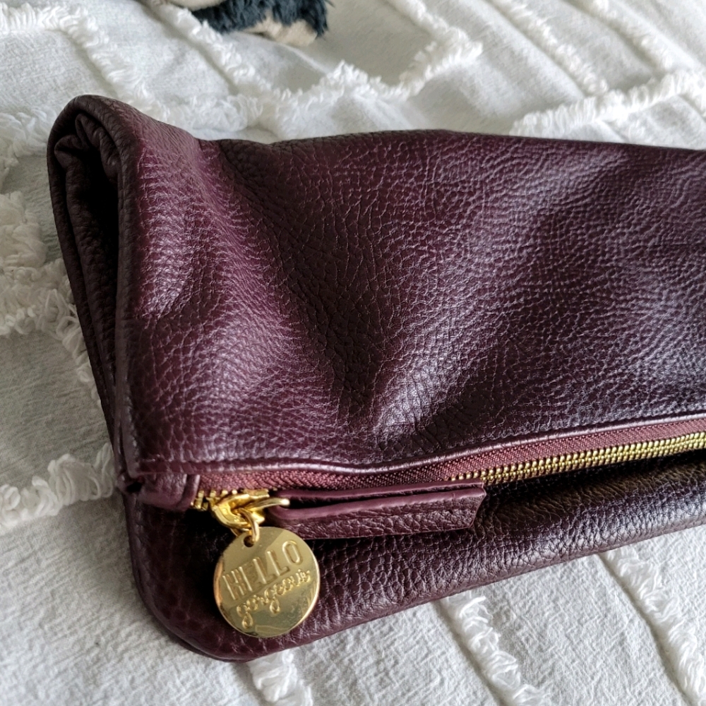 Burgundy Clutch
